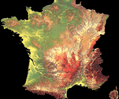 Carte de france fleuve