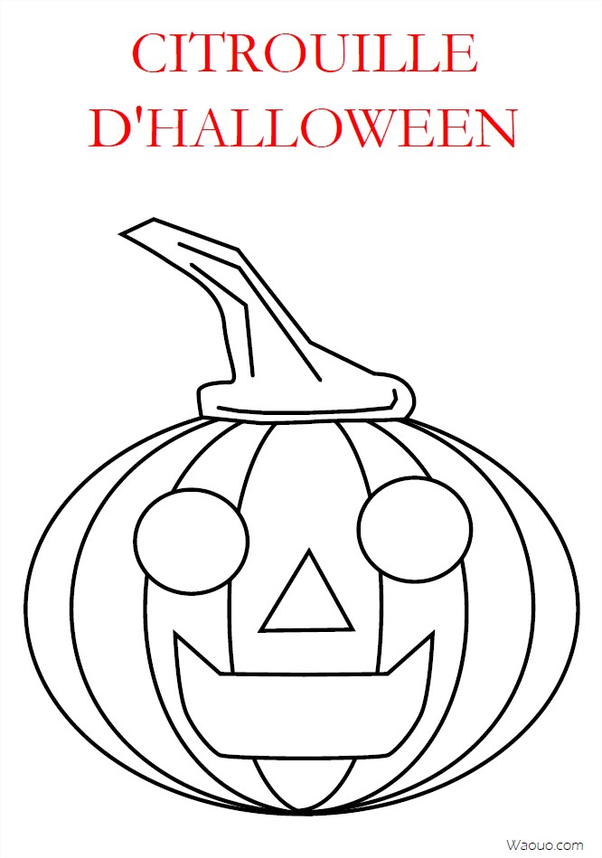 Coloriage Halloween Citrouille