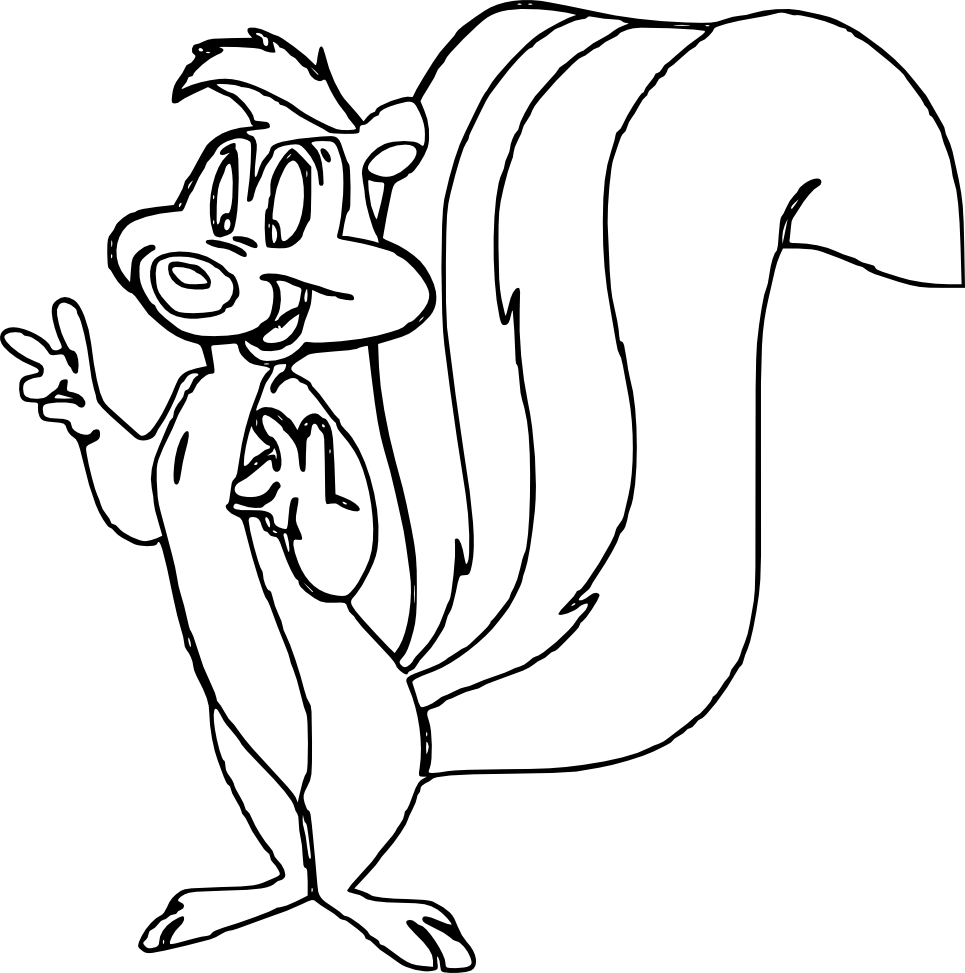 Coloriage Pepe le pew