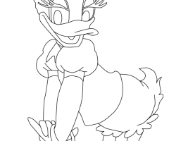 Coloriage Daisy Duck