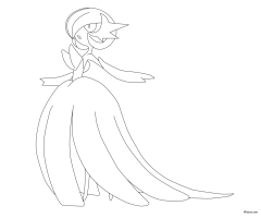 Coloriage Mega-Gardevoir